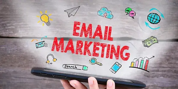 Books with email marketing dashboard